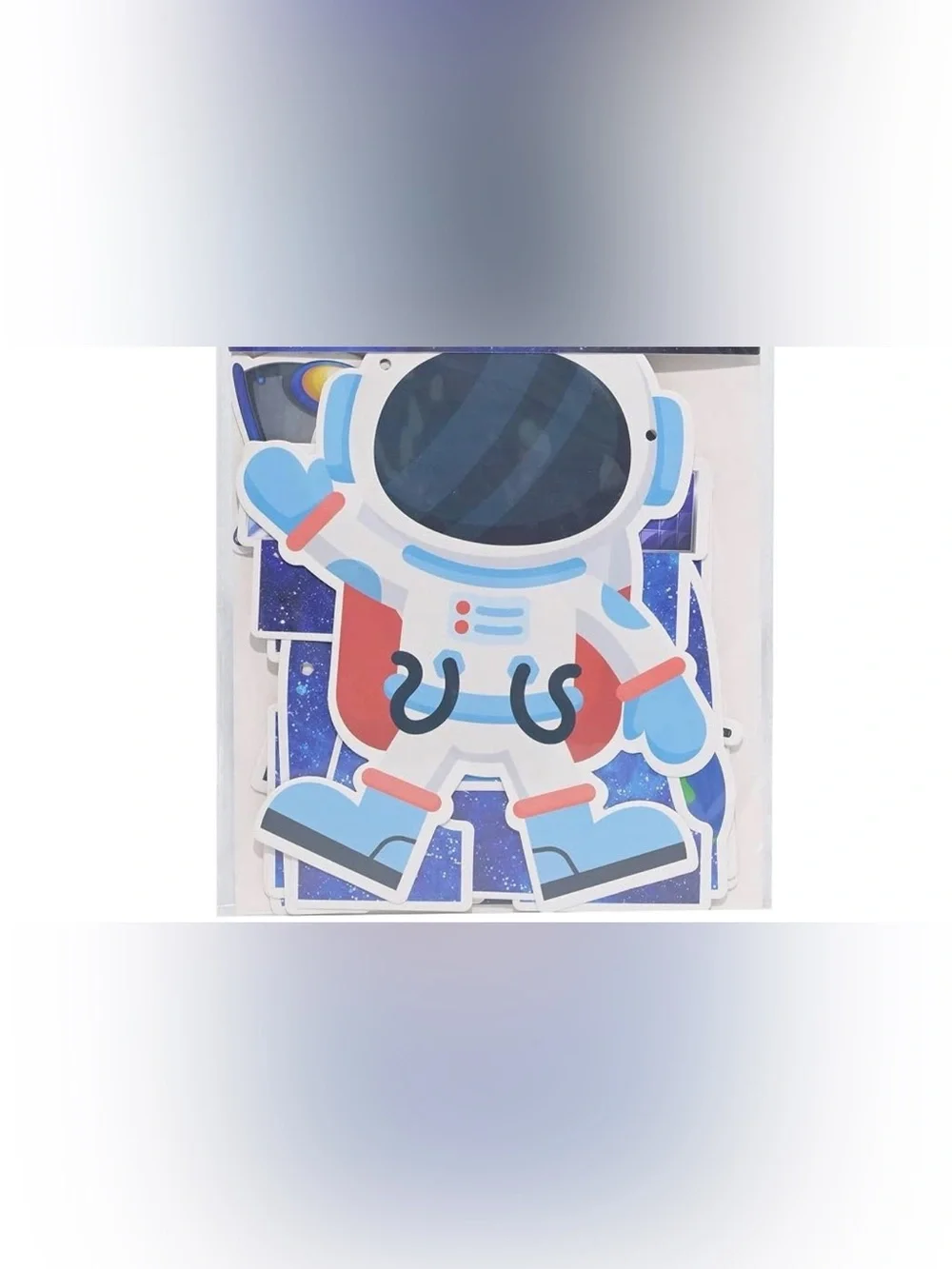 Astronaut Party Cutouts - Blue, Red and White Space Decorations
